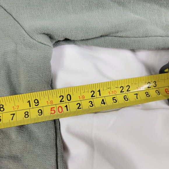 Criminal Damage Mens Medium Green Zip Hoodie Sweatshirt Long Sleeve Casual - Picture 8 of 10